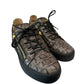 Giuseppe Zanotti Brown Crocodile Low Top Sneakers. Size: 40