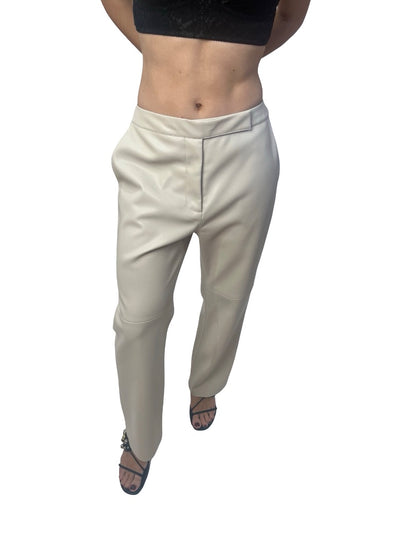 Manning Cartell Cream PU Trouser. Size: 12
