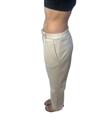 Manning Cartell Cream PU Trouser. Size: 12
