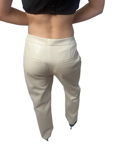 Manning Cartell Cream PU Trouser. Size: 12