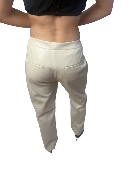 Manning Cartell Cream PU Trouser. Size: 12