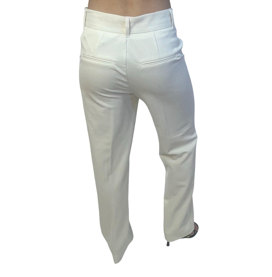 Second Female Cream Nylon Trousers. Size: S
