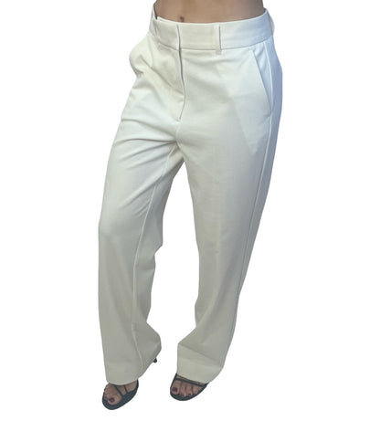 Second Female Cream Nylon Trousers. Size: S