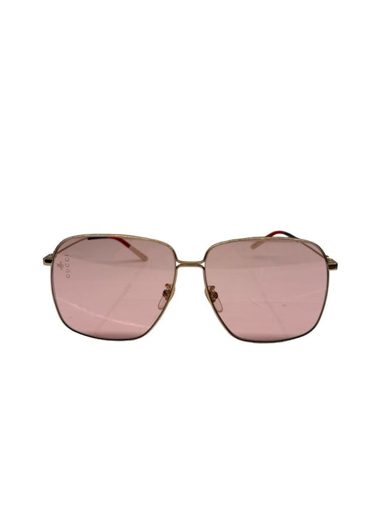 Gucci GG0394S Soft Pink Oversized Square Lens Glasses.