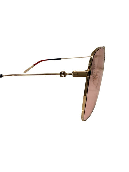 Gucci GG0394S Soft Pink Oversized Square Lens Glasses.