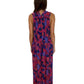 Isabel Marant Pink & Blue Floral Maxi Dress w Side Split. Size: 42