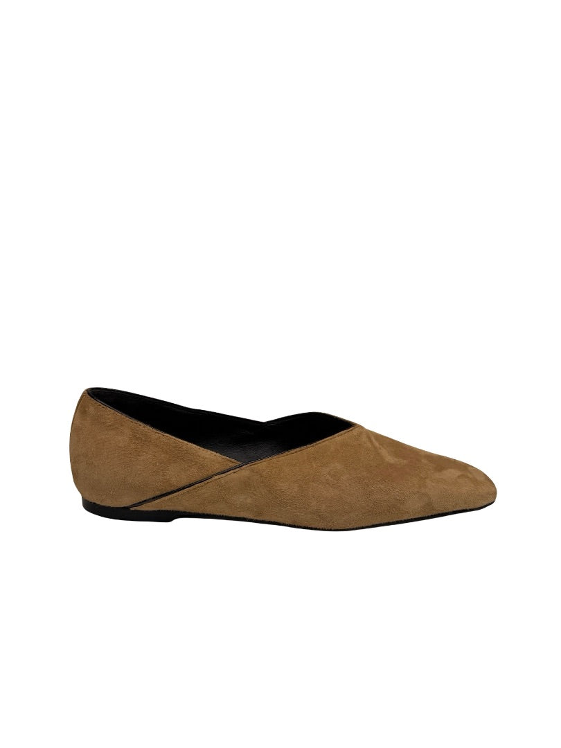Toteme Beige 'Everyday' Square Toe Flats. Size: 37