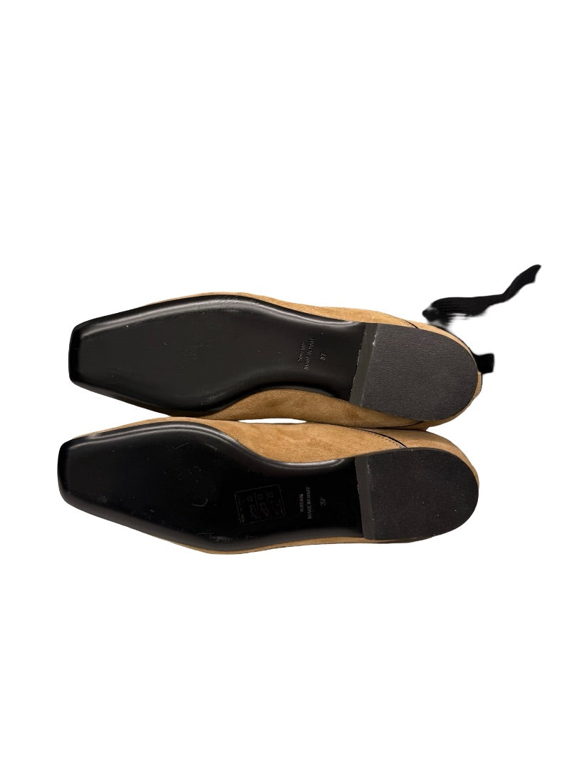Toteme Beige 'Everyday' Square Toe Flats. Size: 37