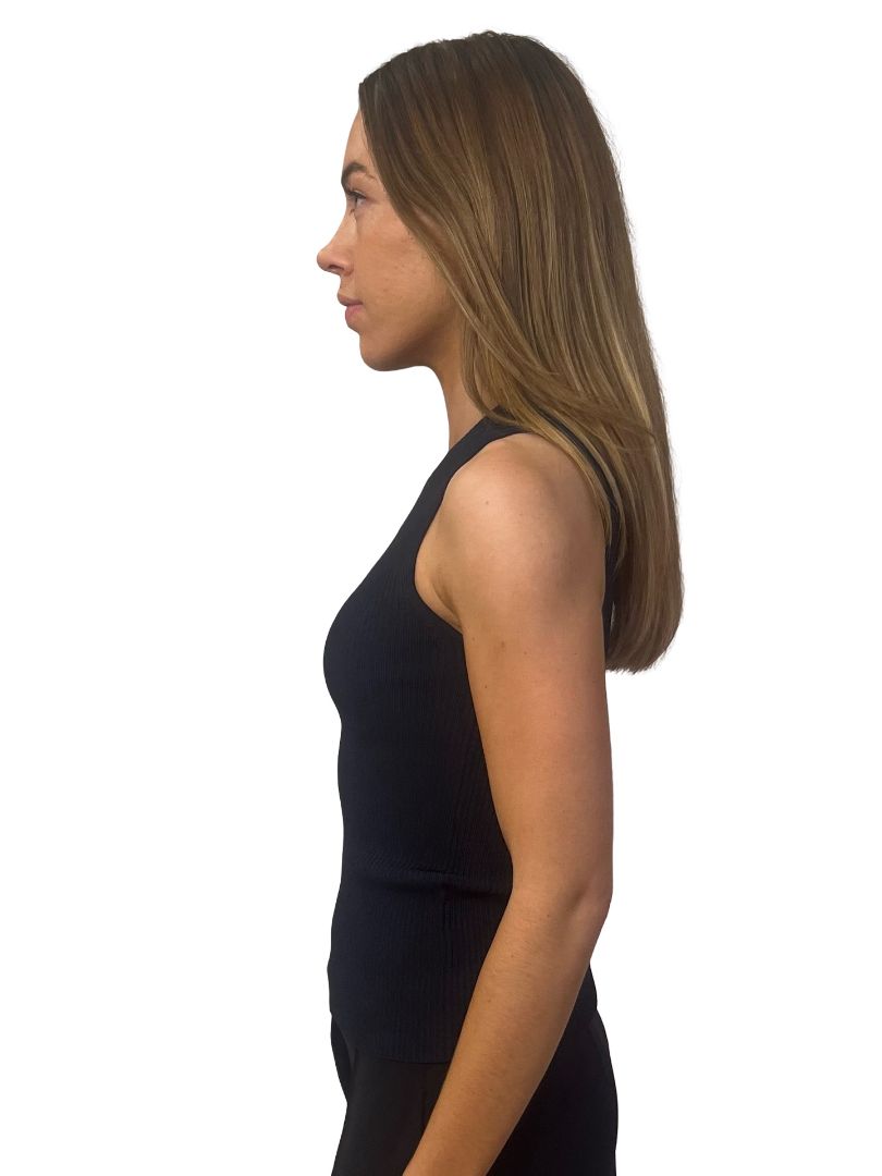 P. Johnson Navy Fine Knitwear Sleeveless Tank. Size: 0