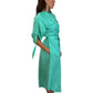 Aje Green Button Up Dress W Belt. Size: 10