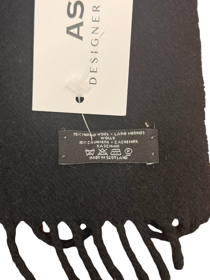 Dior Brown/Black Wool/Cashmere Logo Scarf. Size: 150cm x 35cm