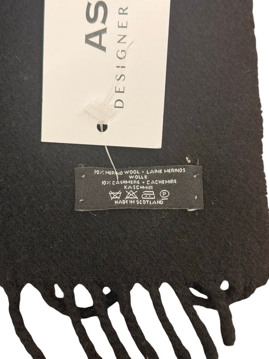 Dior Brown/Black Wool/Cashmere Logo Scarf. Size: 150cm x 35cm