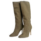Stella McCartney Khaki Canvas Covered Boots. Size: 40