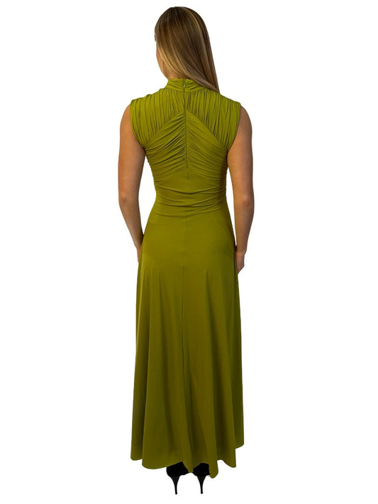 Rachel Gilbert Green 'Juniper' Ruched Sleeveless Maxi Dress. Size: S