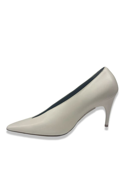 Balenciaga White 'Duchesse 90' Pumps. Size: 38