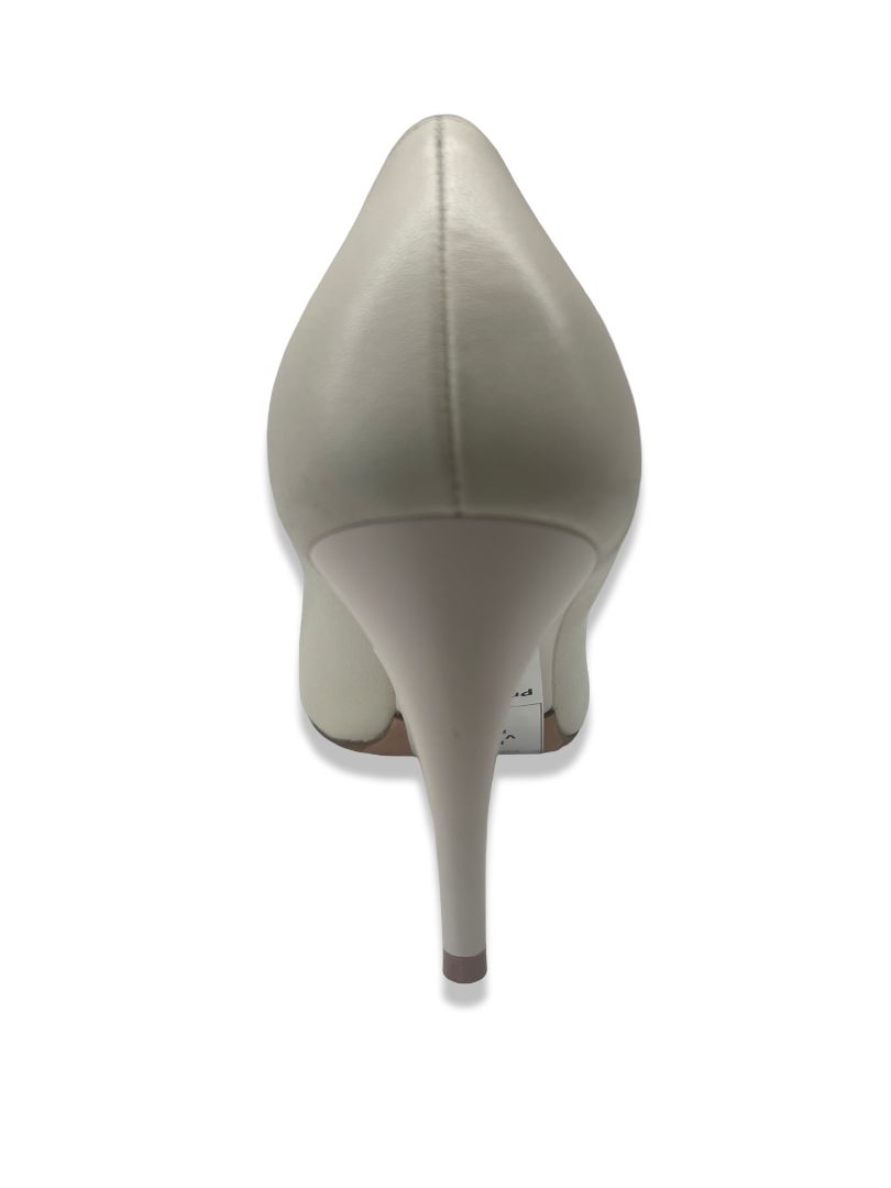 Balenciaga White 'Duchesse 90' Pumps. Size: 38