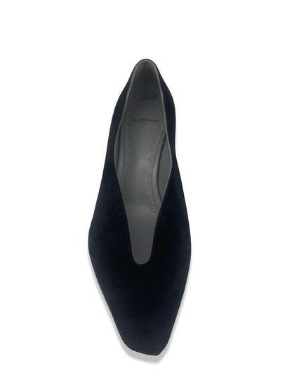Balenciaga Black Suede 'Duchesse 90' Pumps. Size: 38