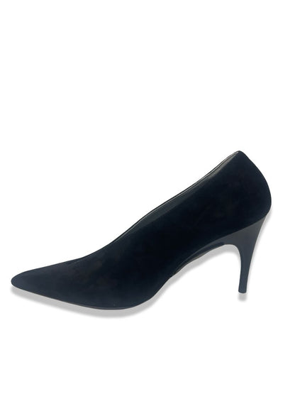 Balenciaga Black Suede 'Duchesse 90' Pumps. Size: 38