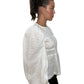 Joslin White Long Sleeve Round Neck Blouse. Size: 12