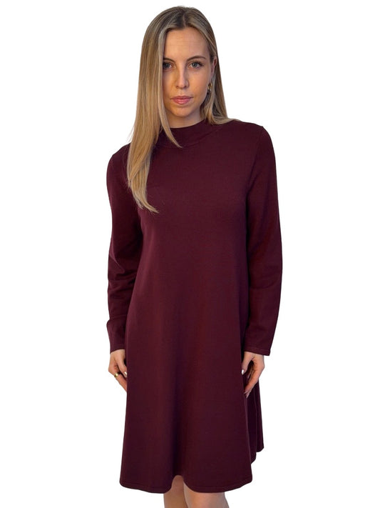 Weekend MaxMara Burgundy Longsleeve Dress. Size: L