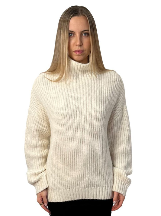 Anine Bing Cream Alpaca/Wool 'Sydney' Knit Sweater. Size: XS