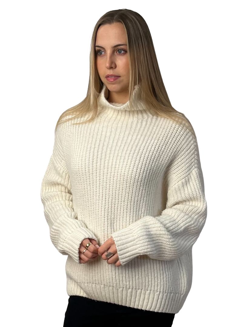 Anine Bing Cream Alpaca/Wool 'Sydney' Knit Sweater. Size: XS