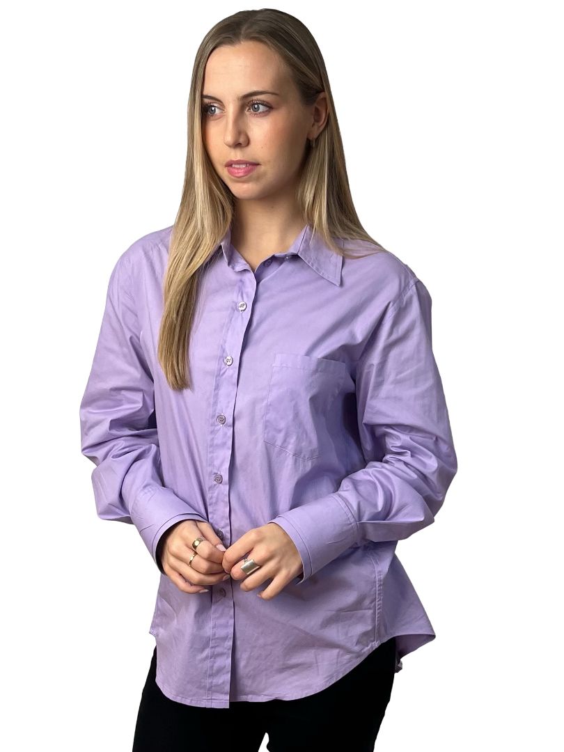 O.P On Parks Purple Cotton Classic Shirt. Size: 8