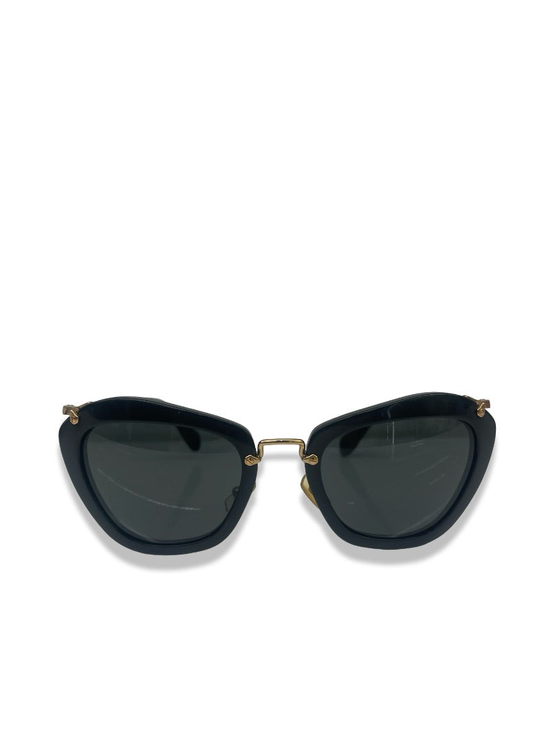 Miu Miu Black Cat Eye Sunglasses.