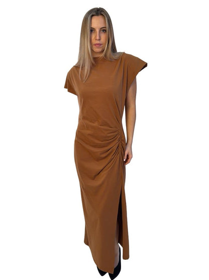 Isabel Marant Caramel Nadela Cotton Dress. Size: 44