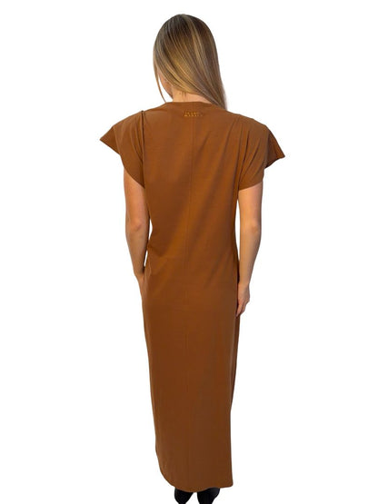 Isabel Marant Caramel Nadela Cotton Dress. Size: 44