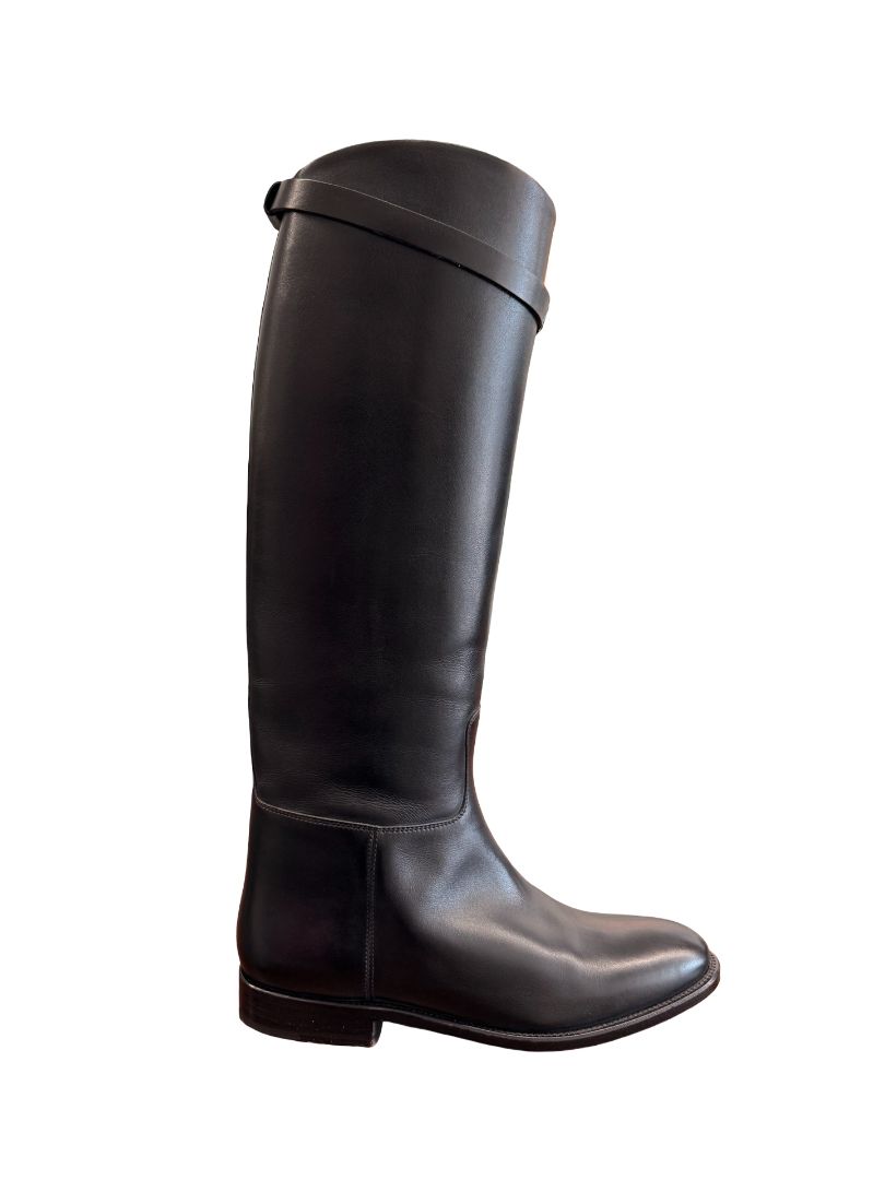 Hermes Black Jumping Boots. Size: 38.5