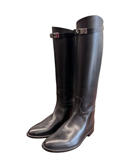 Hermes Black Jumping Boots. Size: 38.5