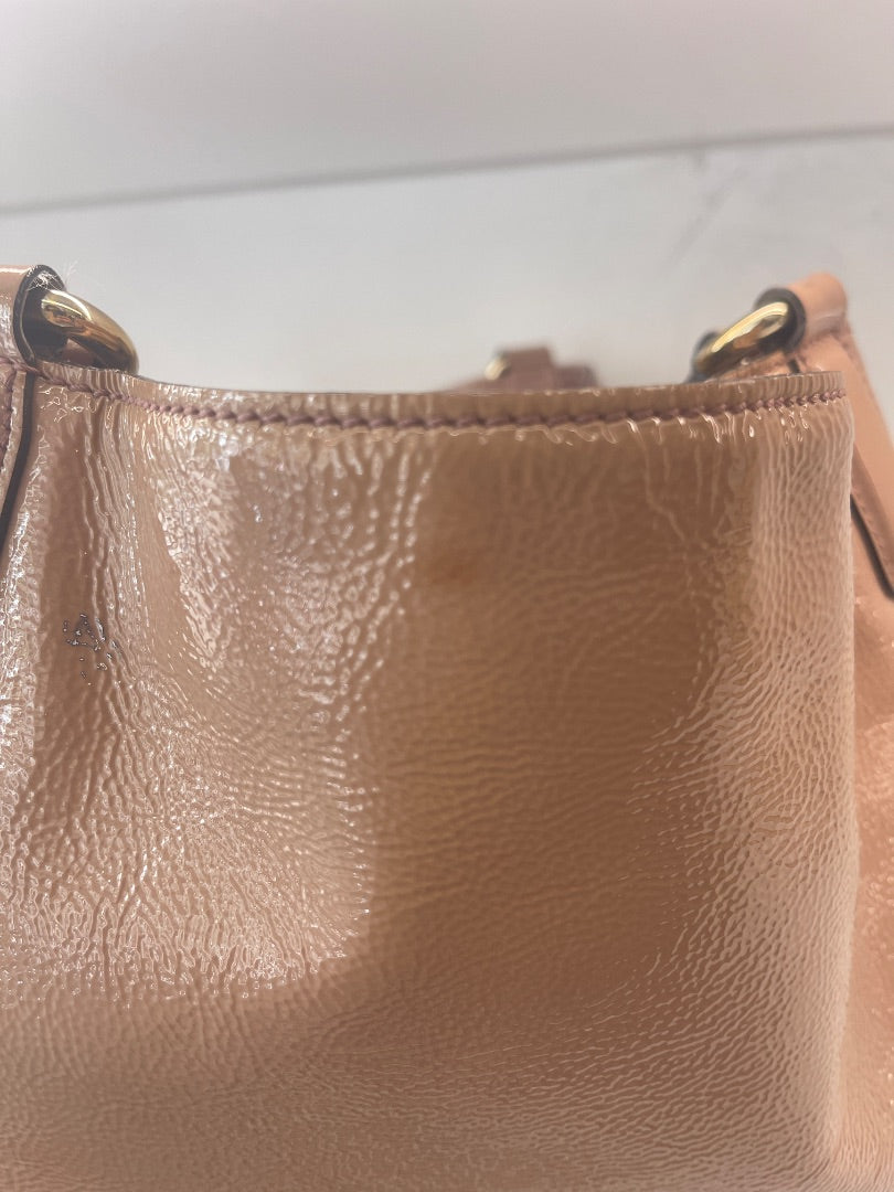 Gucci Nude Patent Leather Soho Tote Bag.