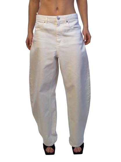Scanlan Theodore White Barrel Leg Jean. Size: 30