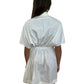Rick Owens Sail Mini Dress W Draw String Waist White Size: 42