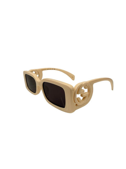 Gucci Ivory 'GG1325S' Interlocking GG Sunglasses.