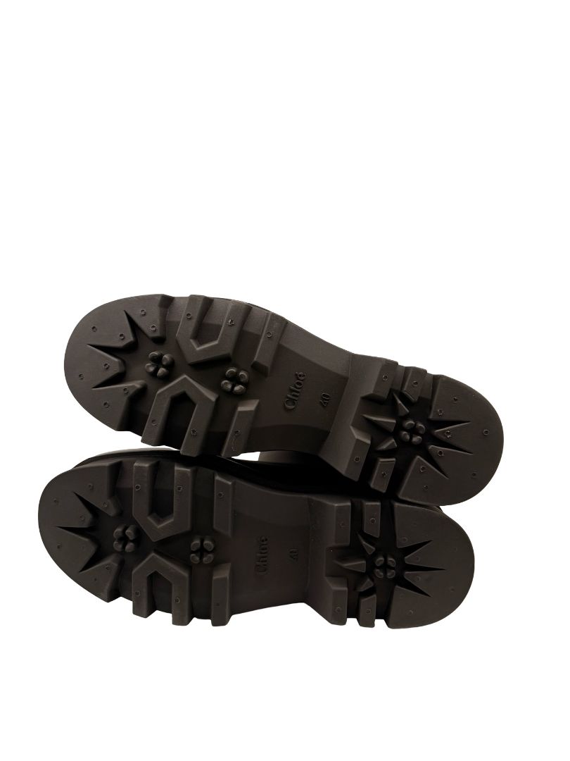 Chloe Black Rubber 'Raina' Rain Boots. Size: 40