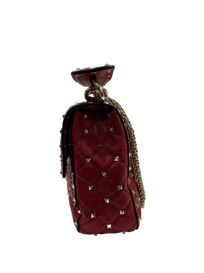 Valentino Garavani Red Rockstud 'Spike' Handbag. Size: Small