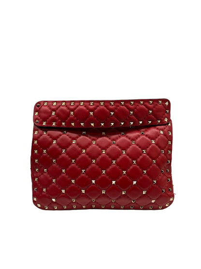 Valentino Garavani Red Rockstud 'Spike' Handbag. Size: Small