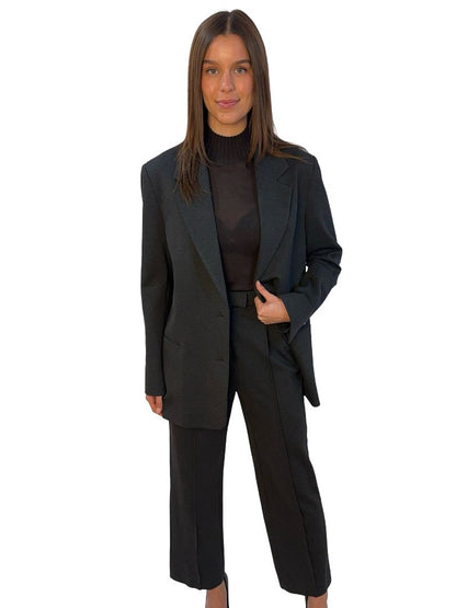 Deering Charcoal Single Breasted Suit Set. Size: XS