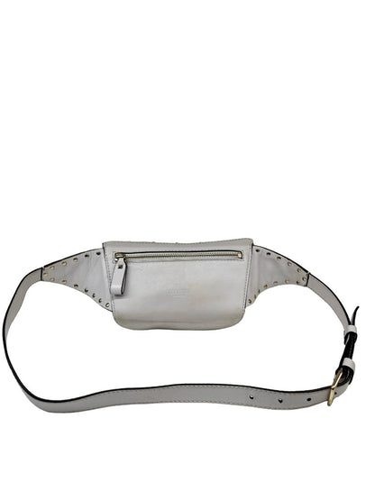 Valentino Garavani Rockstud 'Spike' White Bumbag.