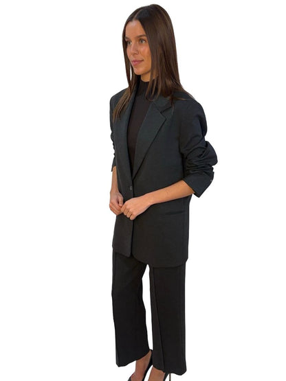 Deering Charcoal Single Breasted Suit Set. Size: XS