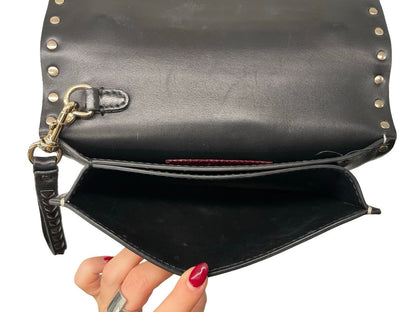 Valentino Garavani Ivory/Black RockStud Clutch Wallet.