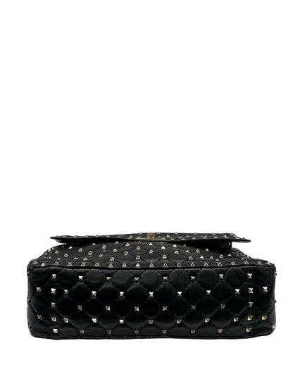 Valentino Garavani Black Rockstud 'Spike' Handbag. Size: Medium