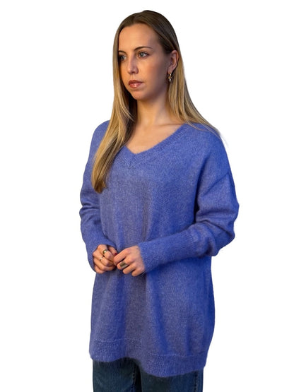 Scanlan Theodore Blue Mohair Blend Sweater. Size: All