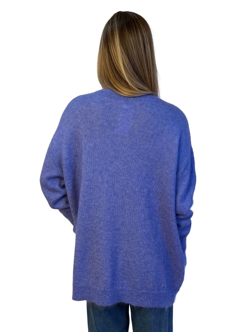 Scanlan Theodore Blue Mohair Blend Sweater. Size: All