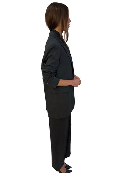 Deering Charcoal Single Breasted Suit Set. Size: XS