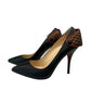 Christian Louboutin Black Heels with Back Flap. Size: 38.5
