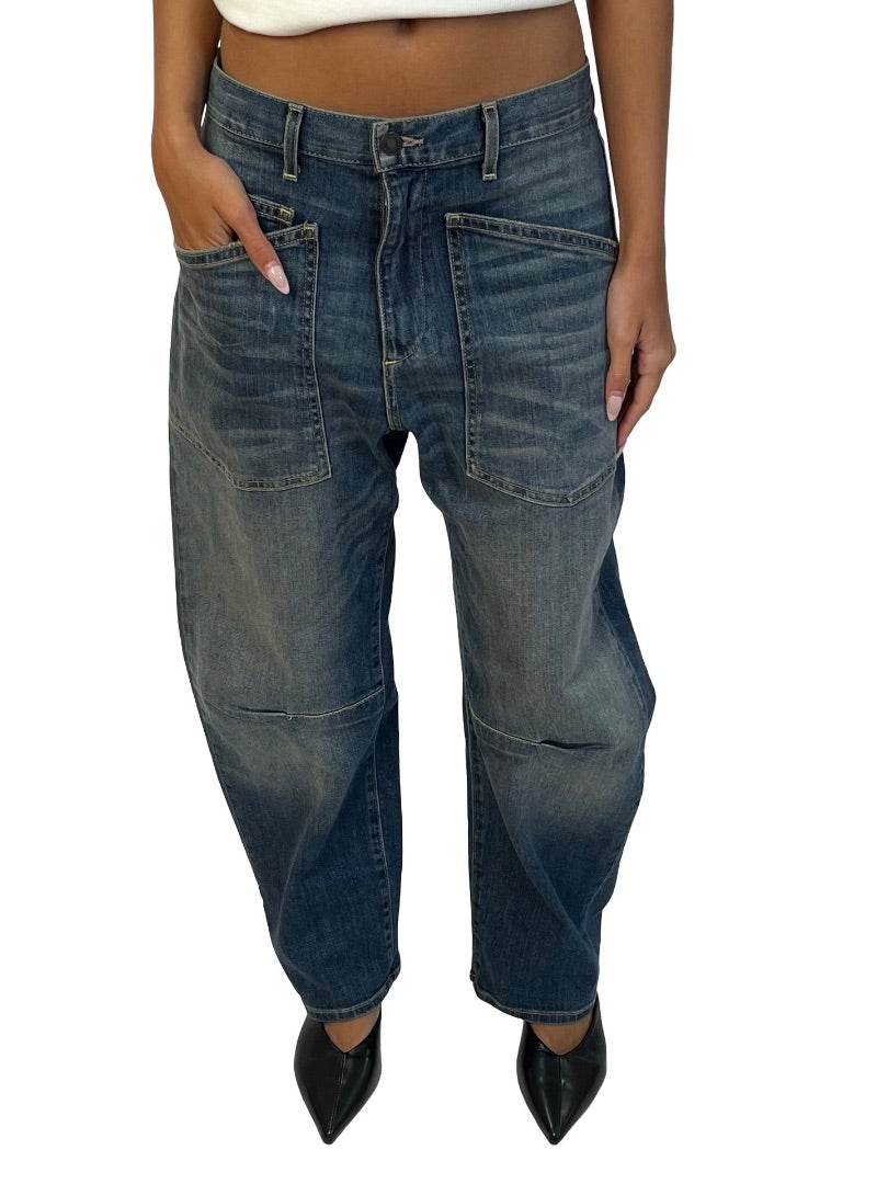 Nili Lotan Vintage Wash Balloon Leg 'Shon' Jean. Size: 25