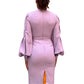 Roksanda Soft Mauve Long Sleeve Dress. Size: 6
